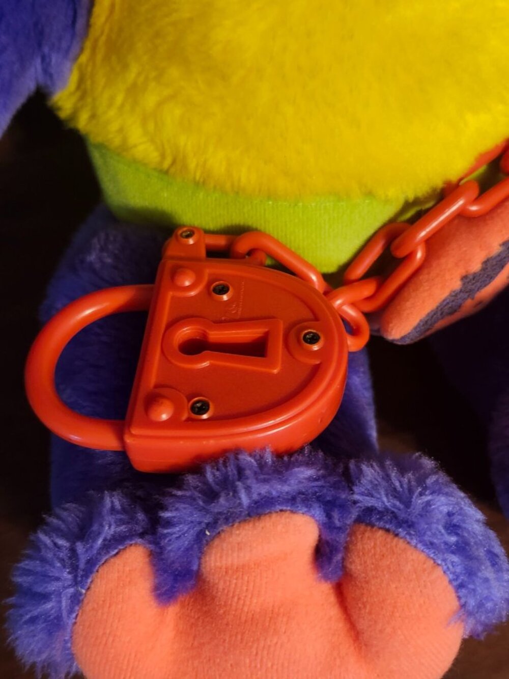 Vintage Plush 1986 Zugly Hug a Monster with Breakaway Chain by Marchon - Picture 2 of 10